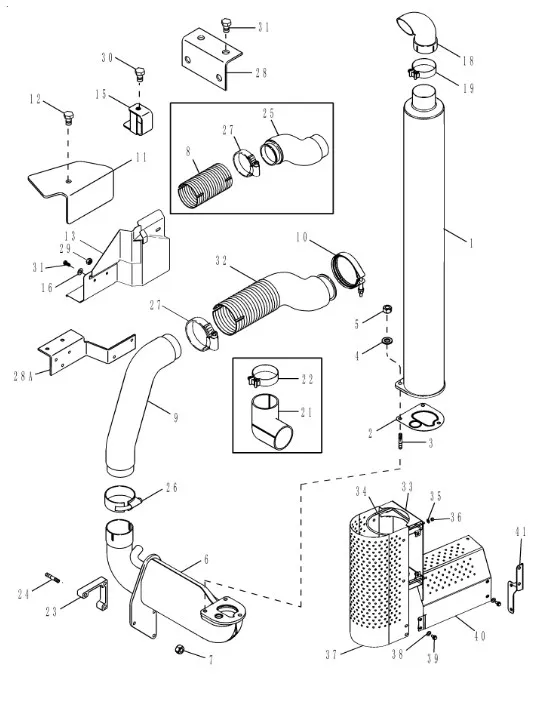 87427885 - Хомут трубы выхл. ДВС TGT8/Mg.